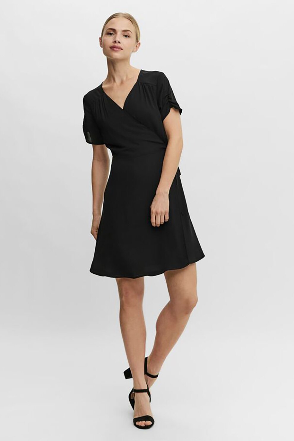 Vero Moda, Rochie mini petrecuta, Negru