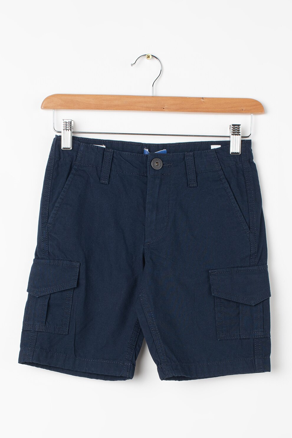 Jack&Jones, Bermude cargo cu buzunare oblice Charlie, Bleumarin inchis