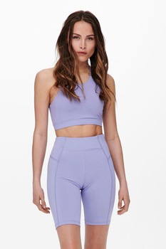 Only Play, Bustiera cu bretele incrucisate pe partea din spate, Albastru azur Only Play, Bustiera cu bretele incrucisate pe partea din spate, Albastru azur