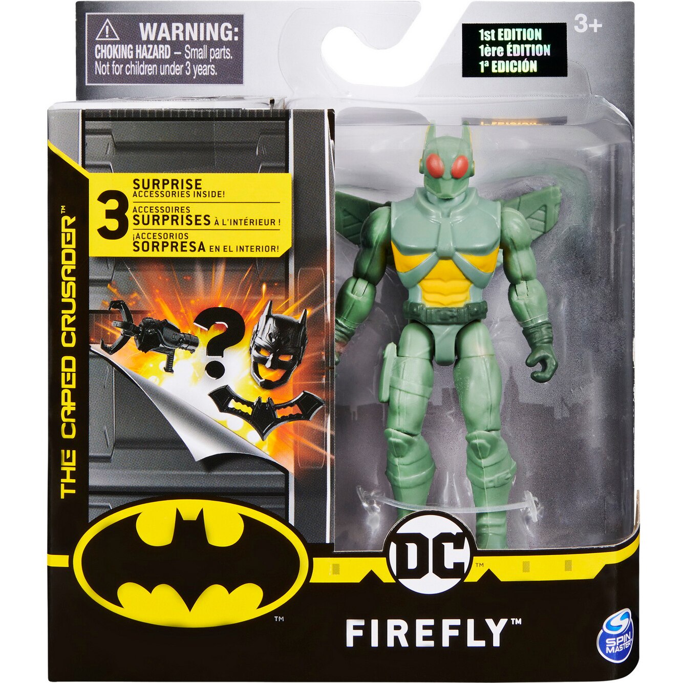 Figurina Batman, The caped crusader - Firefly, cu 3 accesorii, 10 cm
