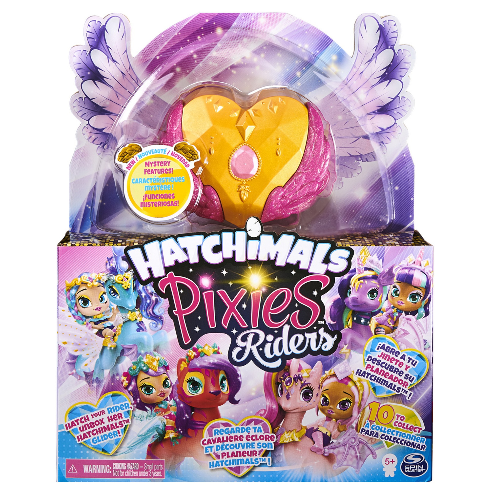 Set de joaca Hatchimals - Pixies Riders, Dragonul Auriu