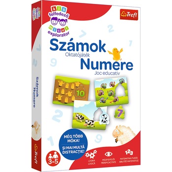 Joc educativ Trefl, Micul explorator, Invata numerele Joc educativ Trefl, Micul explorator, Invata numerele