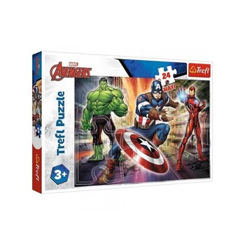 Puzzle Maxi Trefl, Eroi Avengers, 24 piese Puzzle Maxi Trefl, Eroi Avengers, 24 piese