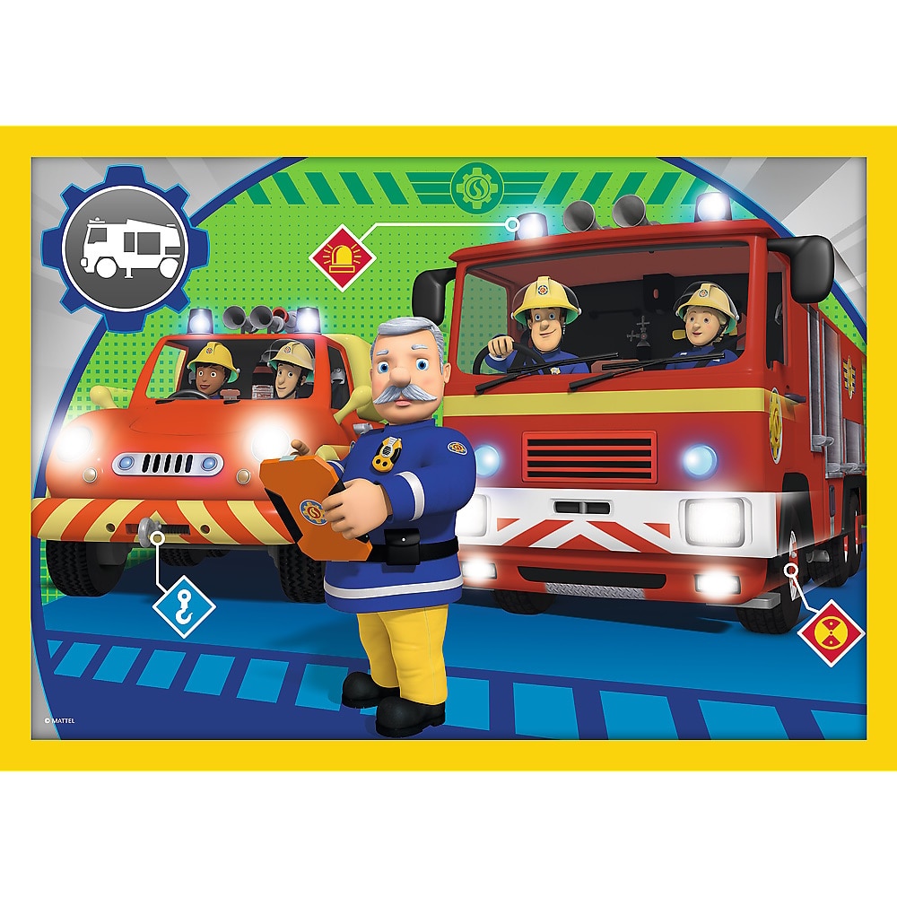 Trefl · Fireman Sam: Trefl - 15 Frame Puzzle - Fireman Sam'S Day (Toys)