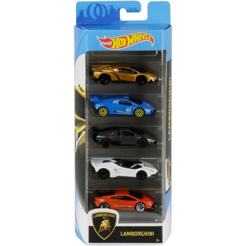 Set 5 masinute Hot Wheels, Lamborghini, 1:64 Set 5 masinute Hot Wheels, Lamborghini, 1:64