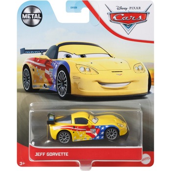 Masinuta diecast Disney Cars 3 - Jeff Gorvette, 1:55 Masinuta diecast Disney Cars 3 - Jeff Gorvette, 1:55