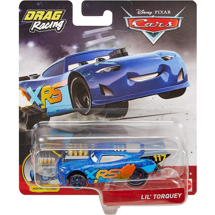 Количка Disney Cars 3 Xrs - Drag Racing, Lil Torque, 1:55
