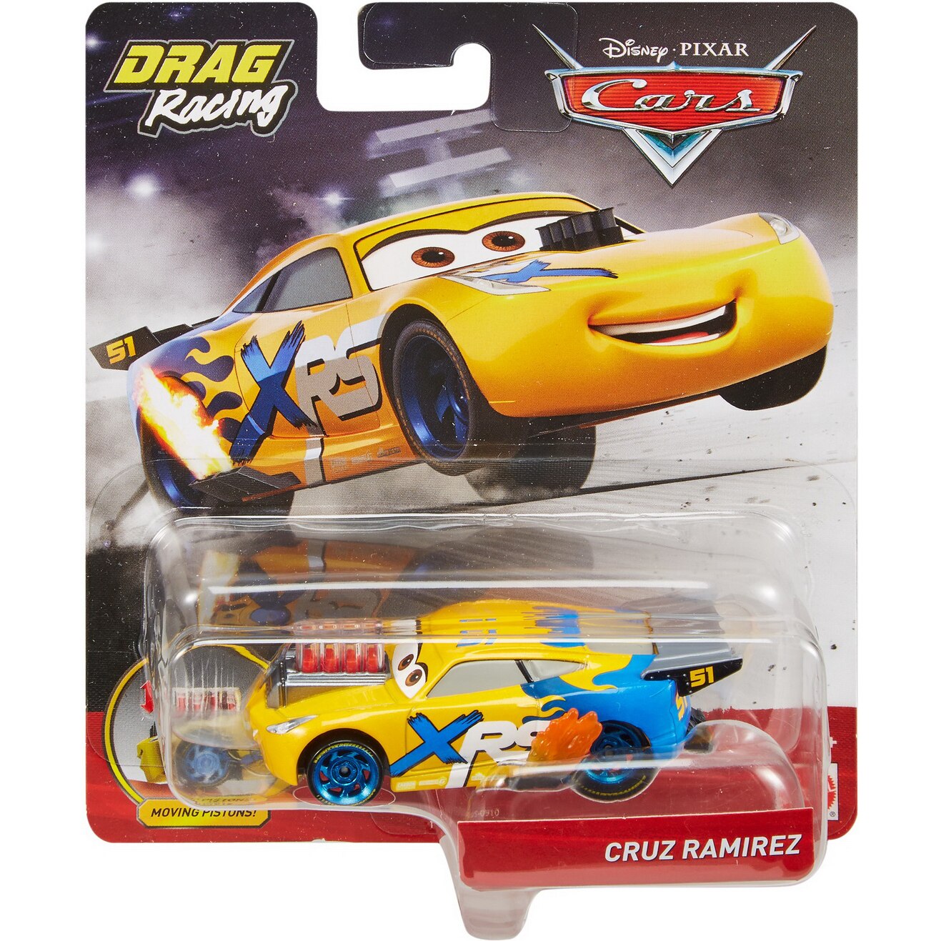 Masinuta Disney Cars 3 Xrs - Drag Racing, Cruz Ramirez, 1:55