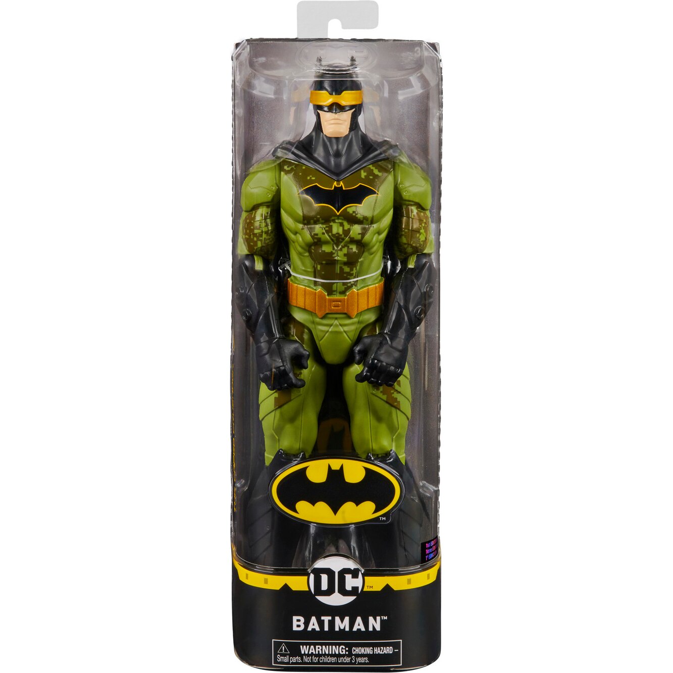 Figurina Batman, in costum verde camuflaj, 30 cm