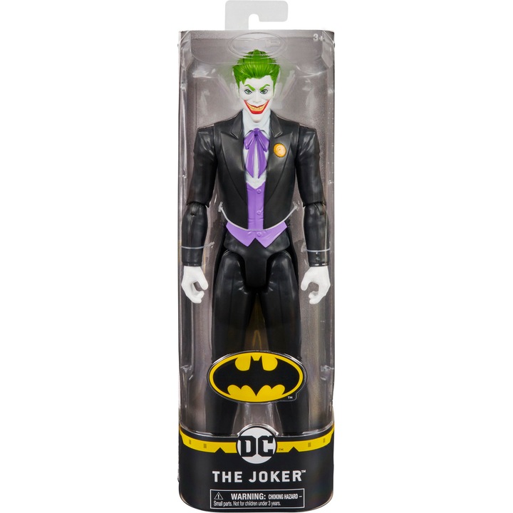 Фигурка Batman - Жокер в черен костюм, 30 см