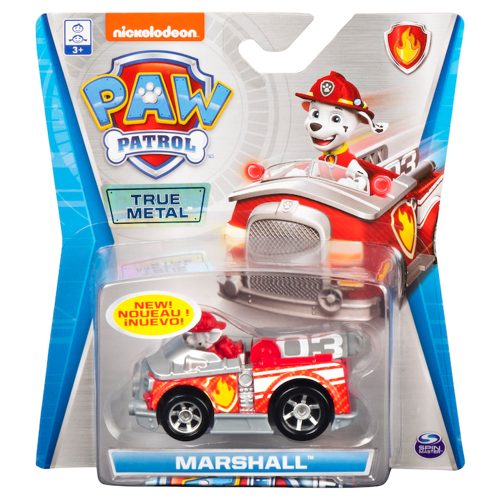 Paw Patrol True Metal Marshall tűzöltő figura készlet, járművel