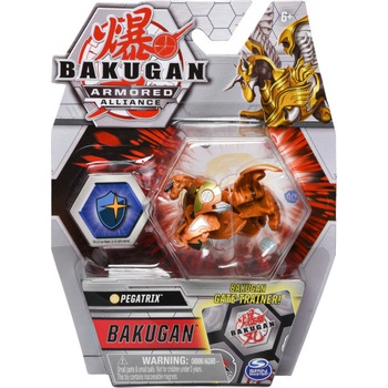 Figurina Bakugan Armored Alliance - Golden Pegatrix, cu card Baku-Gear Figurina Bakugan Armored Alliance - Golden Pegatrix, cu card Baku-Gear