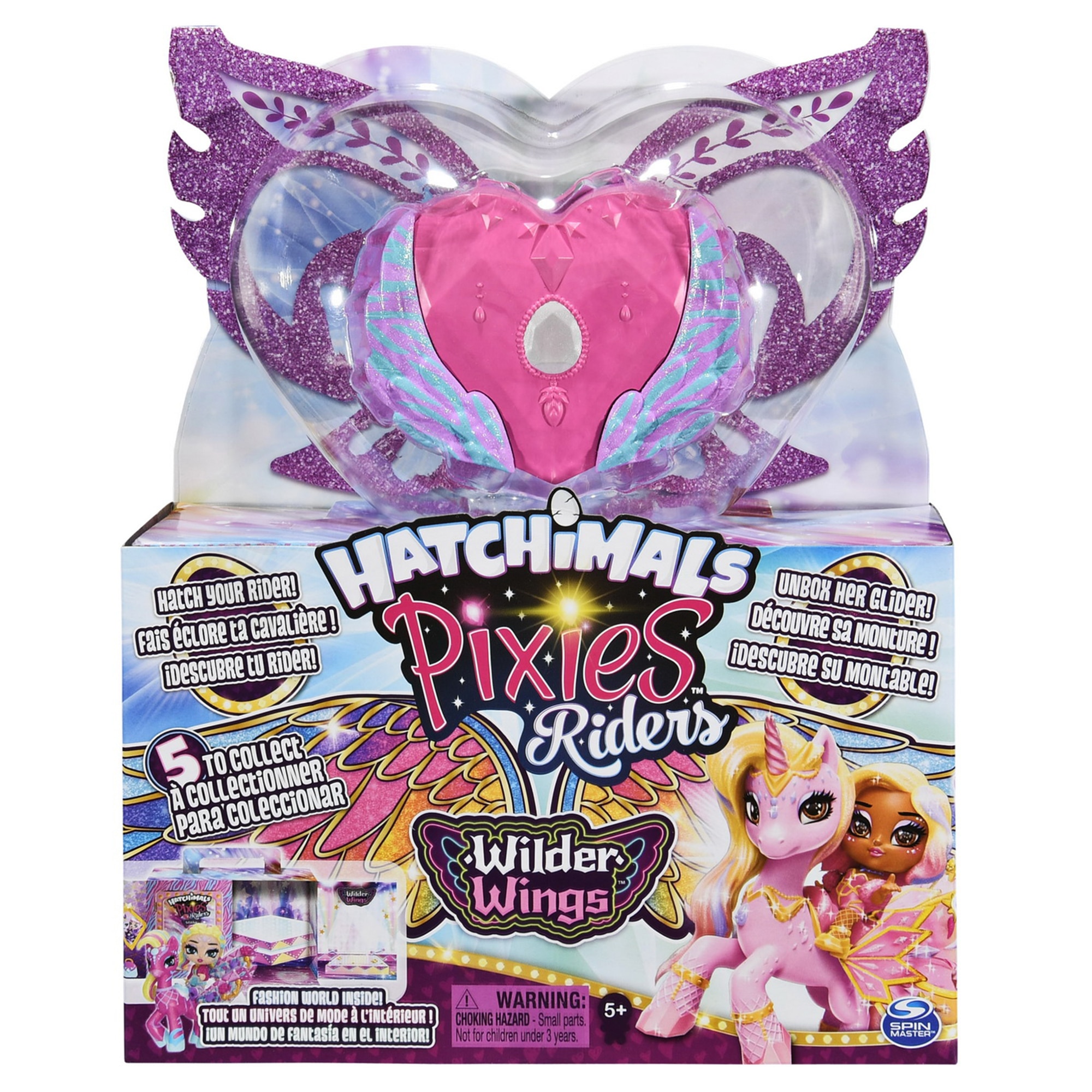 Set de joaca Hatchimals - Pixies Riders, roz