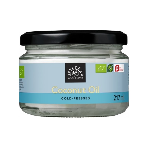 Ulei de cocos bio presat la rece, Urtekram, 217ml
