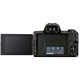 Aparat foto Mirrorless Canon EOS M50 Mark II, 24.1 MP, 4k, Wi-FI, Negru + Obiectiv EF-M 15-45mm