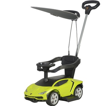 Masinuta fara pedale cu maner parental Lamborghini Centenario Green Masinuta fara pedale cu maner parental Lamborghini Centenario Green