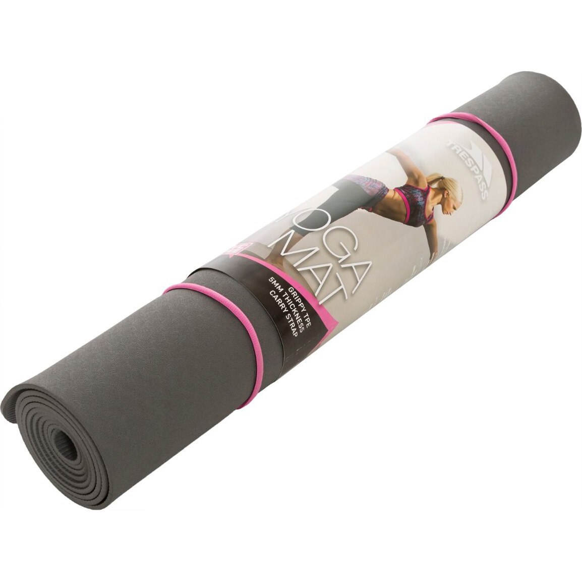 Saltea yoga Trespass Yogi, Gri