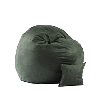 Fotoliu King Size cu Perna decorativa, Amazon (Gama Premium Textil) umplut cu fulgi de burete memory mix Fotoliu King Size cu Perna decorativa, Amazon (Gama Premium Textil) umplut cu fulgi de burete memory mix