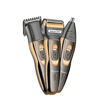 Aparat de tuns si ras, ProGemei, 3 in1 Multishaver, cu acumulator si cablu reincarcare, Auriu/Negru Aparat de tuns si ras, ProGemei, 3 in1 Multishaver, cu acumulator si cablu reincarcare, Auriu/Negru