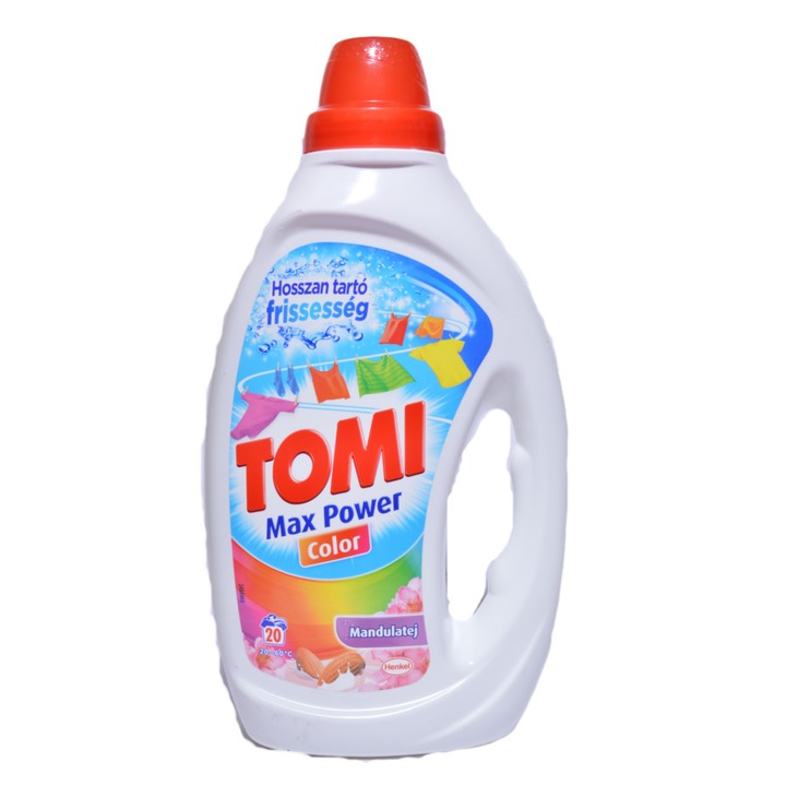 Tomi Max Power Color Mandulatejjel folyékony mosógél 1 L