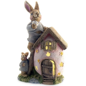 Decoratiune gradina Strend Pro Ceramic Gecco 2219, Iepurasi cu casa ou, 31x22x48 cm Decoratiune gradina Strend Pro Ceramic Gecco 2219, Iepurasi cu casa ou, 31x22x48 cm