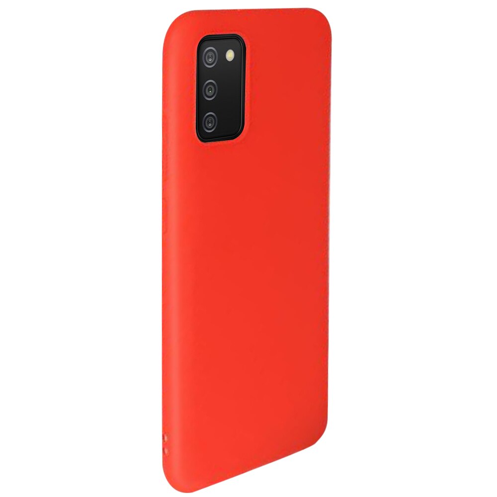 Husa Lemontti Silicon Silky compatibila cu Samsung Galaxy A02s, Rosu