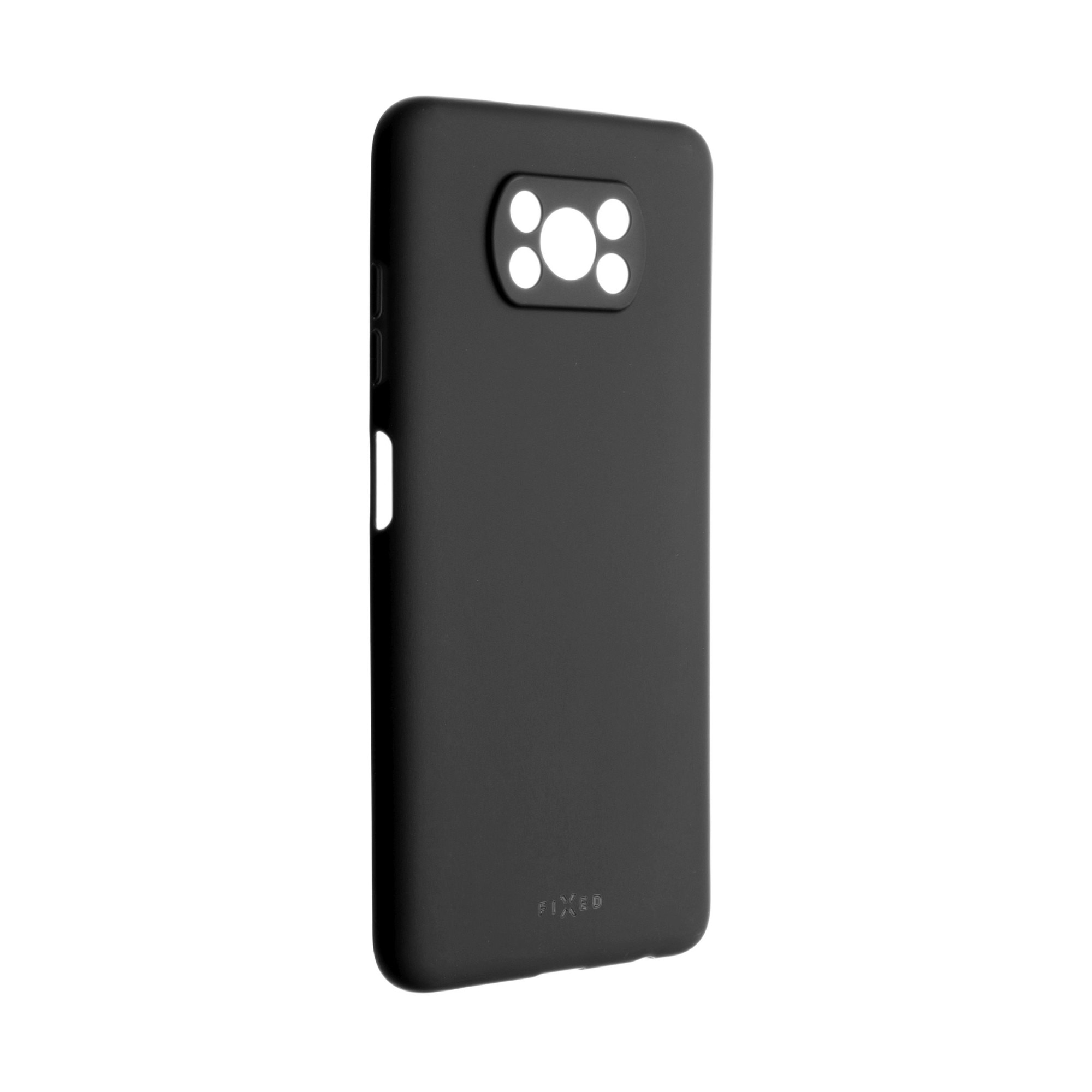 Carcasa protectie spate Recall, Fixed, Compatibila Xiaomi, Poco X3 / X3 Pro, Cauciuc, Negru