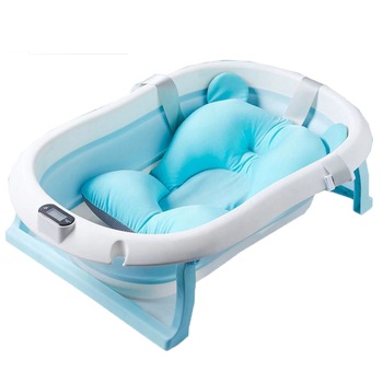 Cadita pliabila cu termometru si suport anatomic Primabobo Genua blue Cadita pliabila cu termometru si suport anatomic Primabobo Genua blue