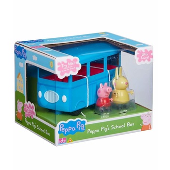 Set figurine Peppa Pig - School bus with Sound Set figurine Peppa Pig - School bus with Sound