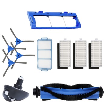 Set 11 accesorii aspirator Eufy, Toni, Alb/Albastru Set 11 accesorii aspirator Eufy, Toni, Alb/Albastru