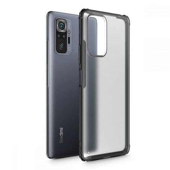 Husa Silicon Comaptibila cu Xiaomi Redmi Note 10 Pro - Tech-Protect HybridShell Black