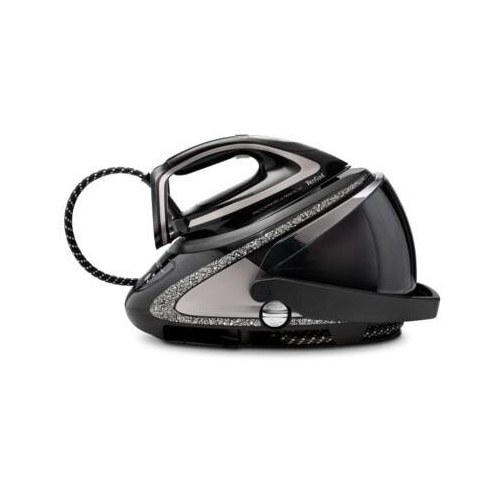 Statie de calcat cu boiler de inalta presiune Tefal Pro Express Ultimate+ GV9620E0, 2600W, 8 bari, abur variabil 0-180 g/min, jet de abur 650 g/min, abur vertical, incalzire rapida in 2 min, rezervor apa detasabil, negru