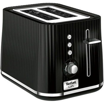 Prajitor de paine Tefal Toaster Loft TT761838, 850W, 7 trepte prajire, 2 felii, Negru Prajitor de paine Tefal Toaster Loft TT761838, 850W, 7 trepte prajire, 2 felii, Negru