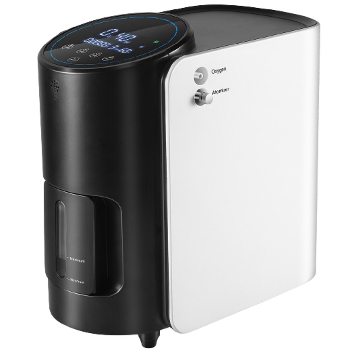 Concentrator de Oxigen Portabil EvoSmart™ Y101W, Capacitate 1-7L/min, Functie de Aerosoli/Nebulizator, Atomizor, Concentratie Reglabila, Puritate Oxigen 93-3%, Certificat CE, Alb