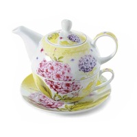 set ceainic cu ceasca si farfurioara din portelan decor floral roz 16 cm x 15 cm x 14 h imagen 36_0_
0