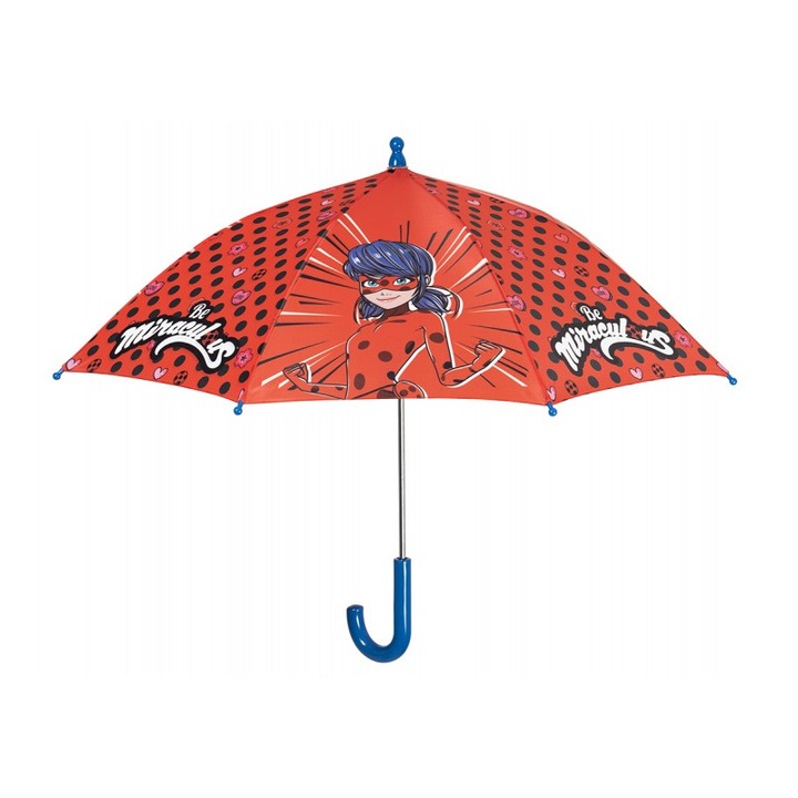 Umbrela Ladybug – Miraculous, Pentru Copii, 76cm, Multicolor