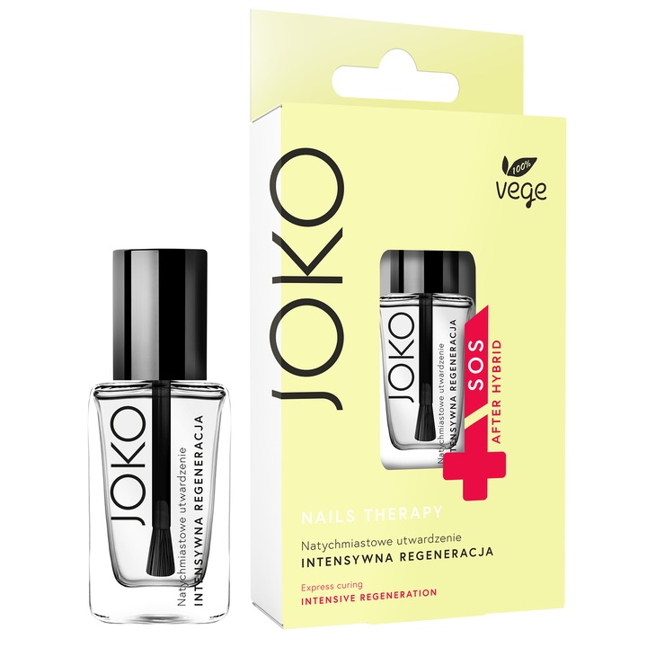 Tratament unghii JOKO 100% Vegan SOS After Hybrid, Transaparent