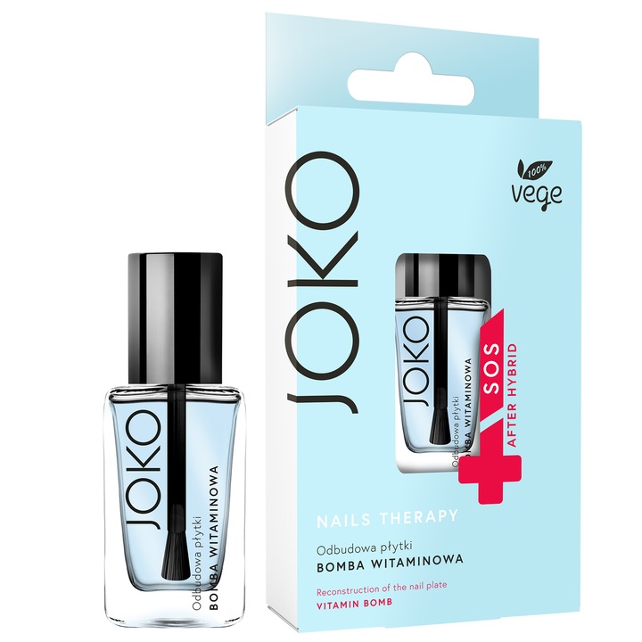 Tratament unghii JOKO 100% Vegan SOS After Hybrid, Albastru