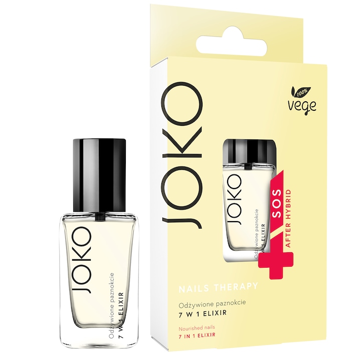 Tratament unghii JOKO 100% Vegan SOS After Hybrid, Galben
