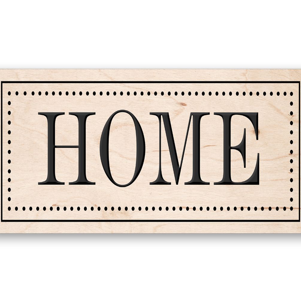 Decoratiune perete Home, mdf, multicolor, 25x70 cm