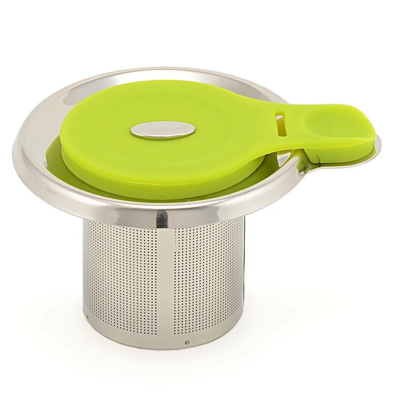 Sita infuzor ceai, inox, verde, 20 ml