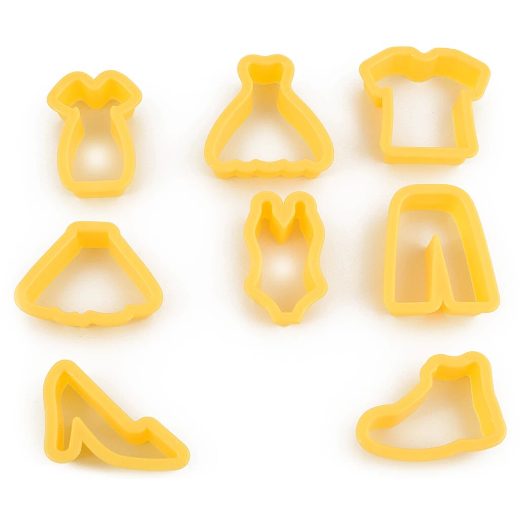 Set forme de prajituri, Sweet, galben/polipropilena