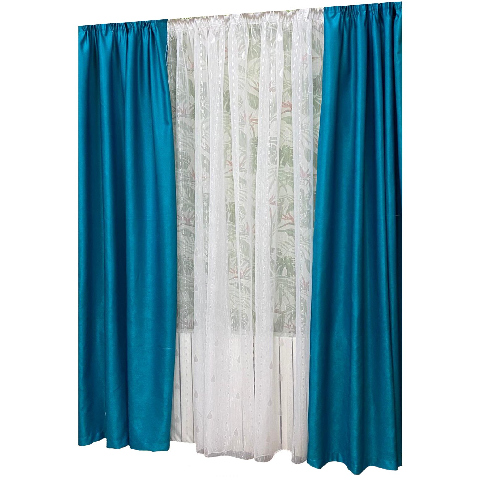 Set doua draperii 140X245cm si perdea 300X245cm by Liz Line-SDP53