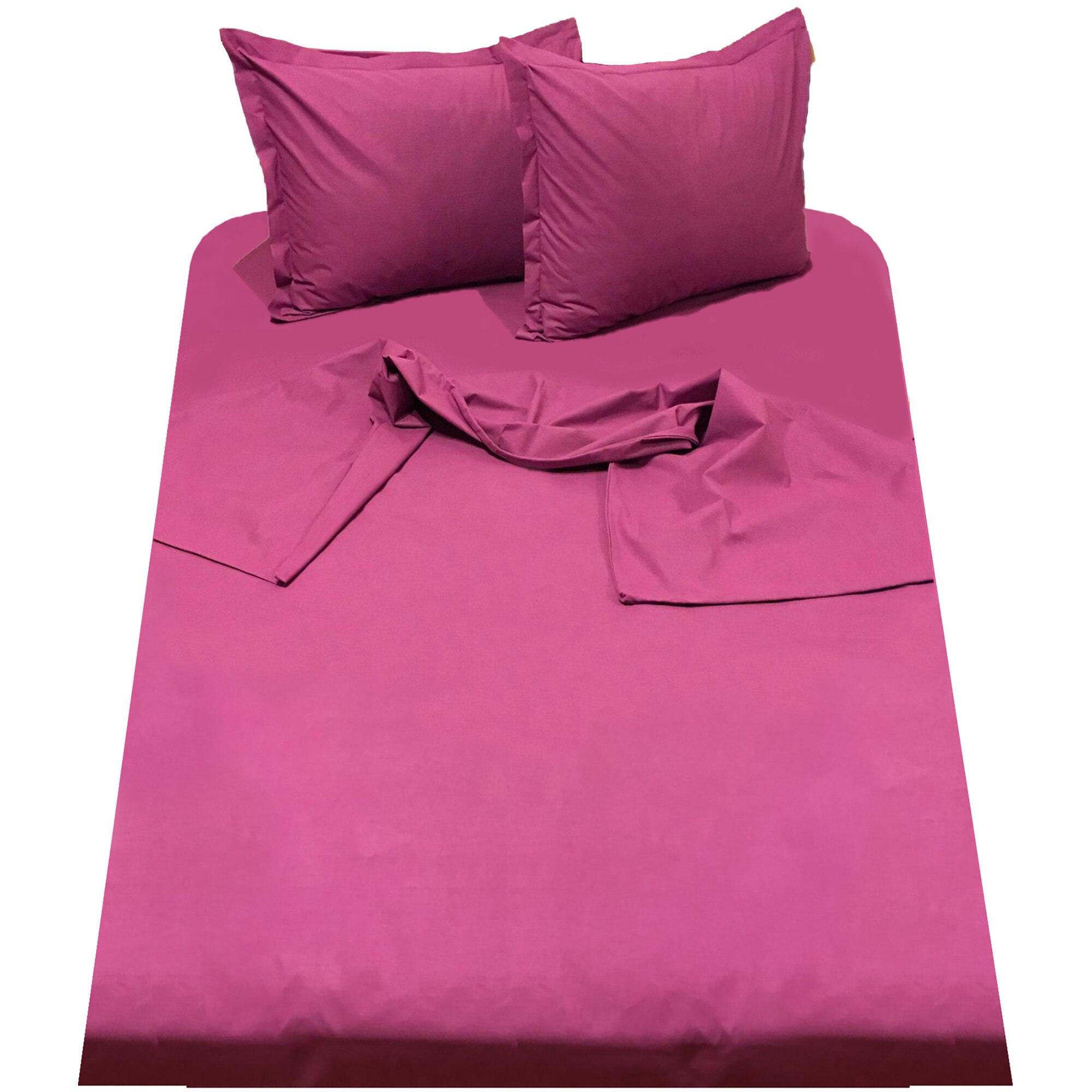 Set lenjerie cu elastic, 4 piese bumbac ranforce, pentru saltea de 1,60m, by Liz Line - L4RE6160