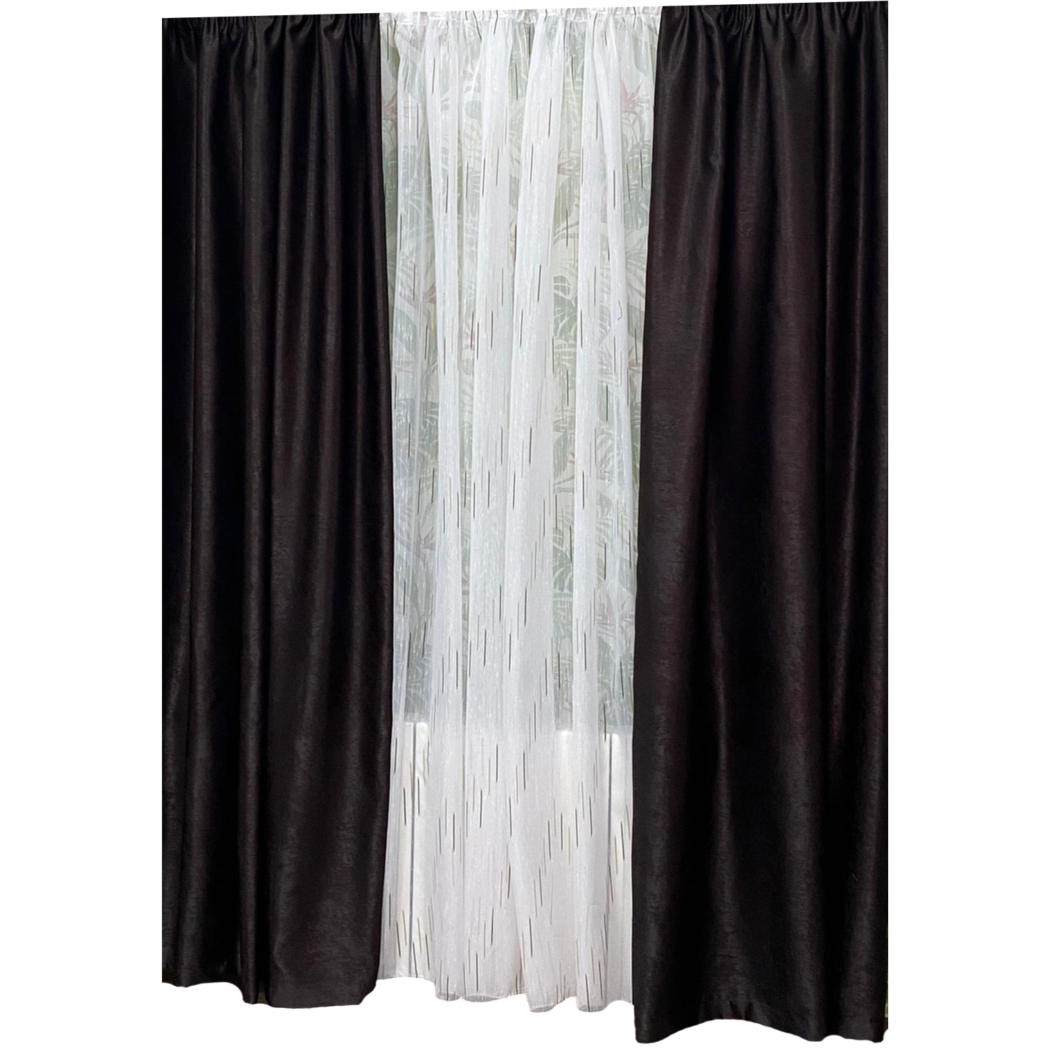 Set doua draperii 140X245cm si perdea 300X245cm by Liz Line-SDP58