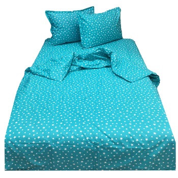 Set lenjerie cu elastic, 4 piese bumbac ranforce, pentru saltea de 1,40m, by Liz Line - L4RE22140 Set lenjerie cu elastic, 4 piese bumbac ranforce, pentru saltea de 1,40m, by Liz Line - L4RE22140