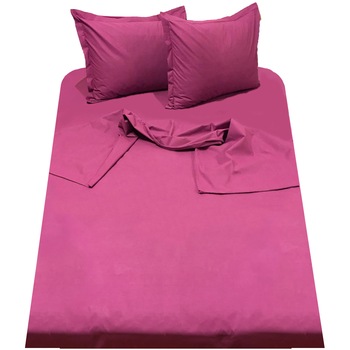 Set lenjerie mov cu elastic, 4 piese bumbac ranforce, pentru saltea de 1,80m, by Liz Line - L4RE6180 Set lenjerie mov cu elastic, 4 piese bumbac ranforce, pentru saltea de 1,80m, by Liz Line - L4RE6180