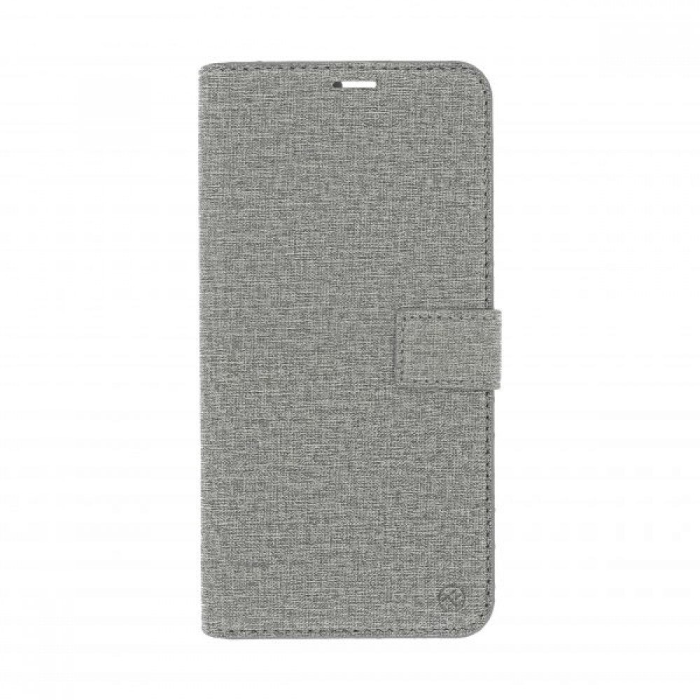 Husa Tellur Din Material Textil Pentru Huawei Y7 Prime 2018, Gri