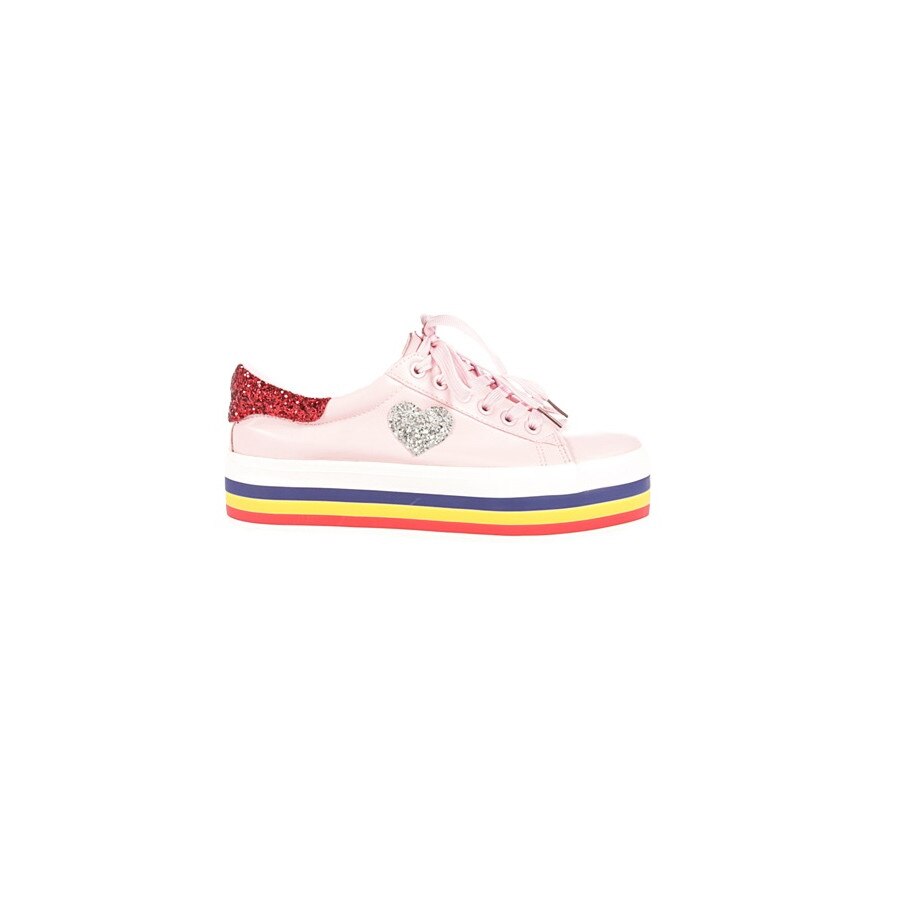 Pantofi sport dama Lejene alb, Roz