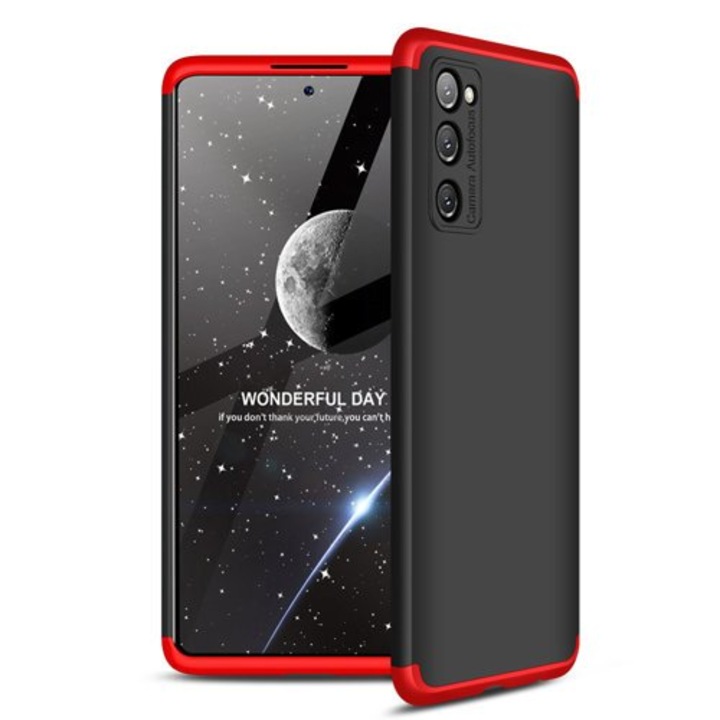Калъф GKK 360 Protection Full Body за Samsung Galaxy S20 FE, Black Red